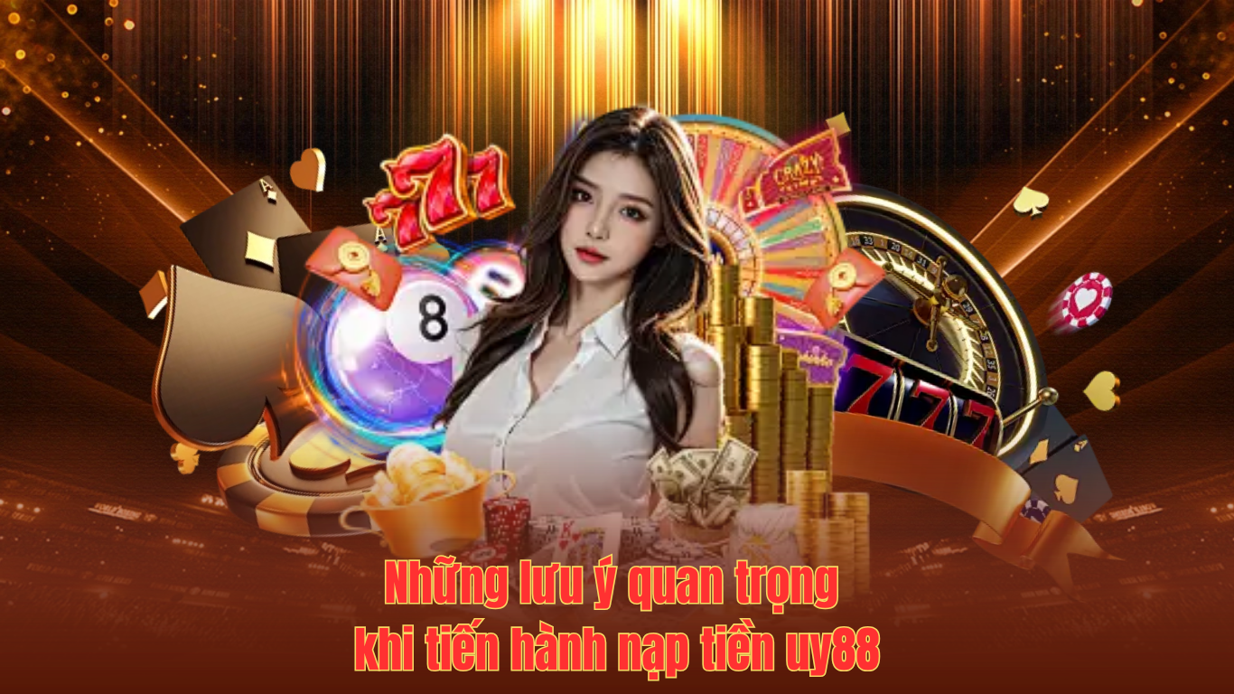 Những lưu ý quan trọng khi tiến hành nạp tiền uy88